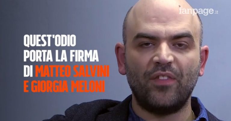 saviano attacca salvini e meloni