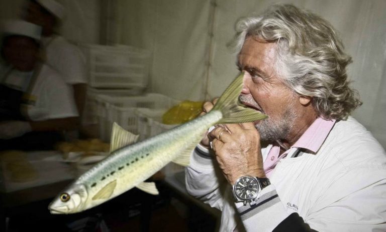 Beppe Grillo e le sardine