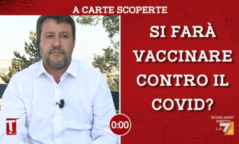 salvini su novax tagadà