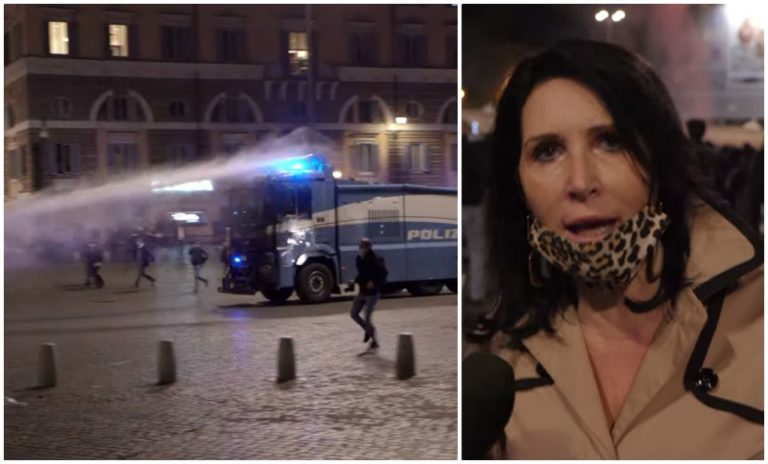 polizia manifestazione roma