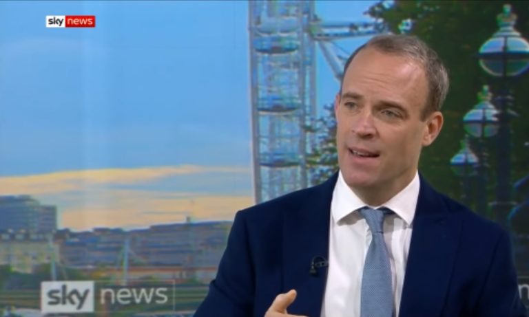 tamponi segretario dominic raab falsi positivi