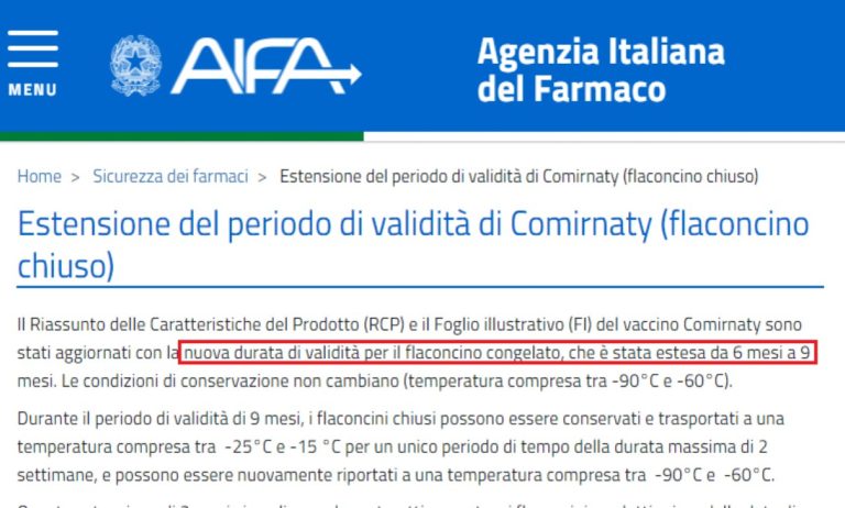Vaccini scaduti