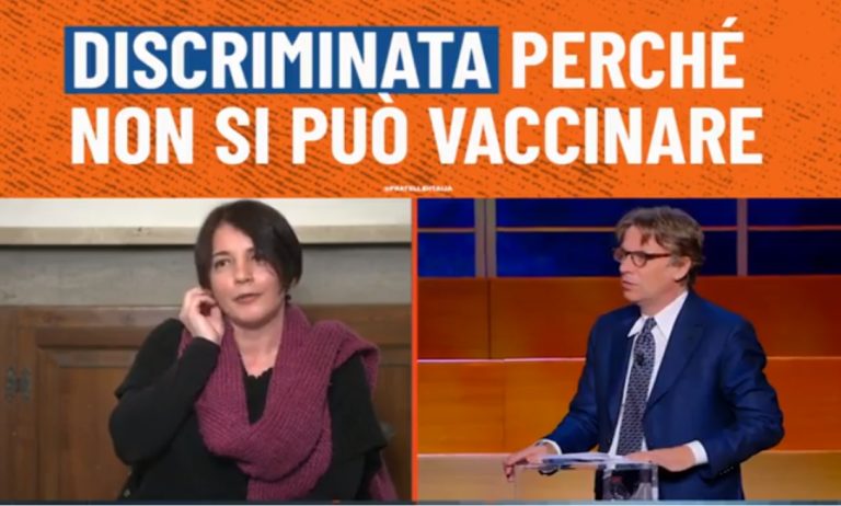 discriminata perché non si può vaccinare