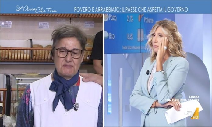 esercente in lacrime